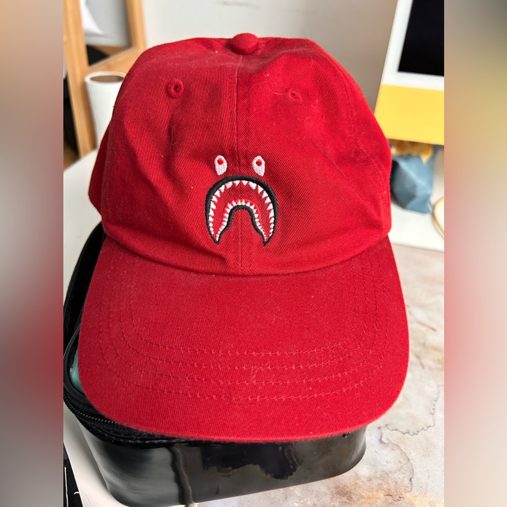 Bape Hat - Authentic - One Size Fits All (Red Shark Edition)